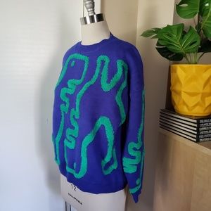 Contemporary Dino Knit Sweater Size Small NEW!